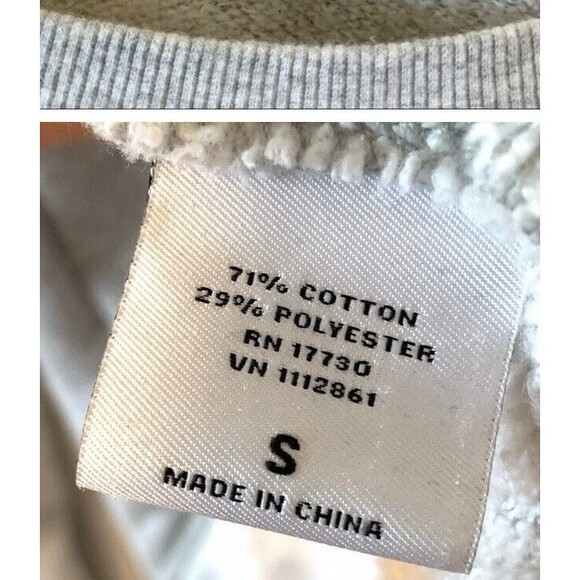 Proenza Schouler Neiman Marcus Small S Graffiti Print Gray Pullover Sweatshirt - Picture 9 of 10